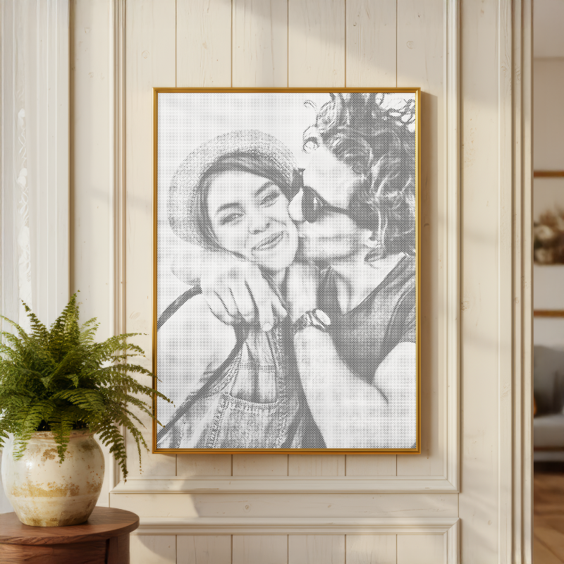 Photo personnalisée • Peinture par points