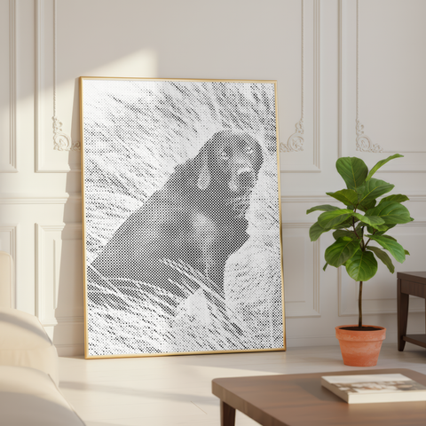 Photo personnalisée • Peinture par points