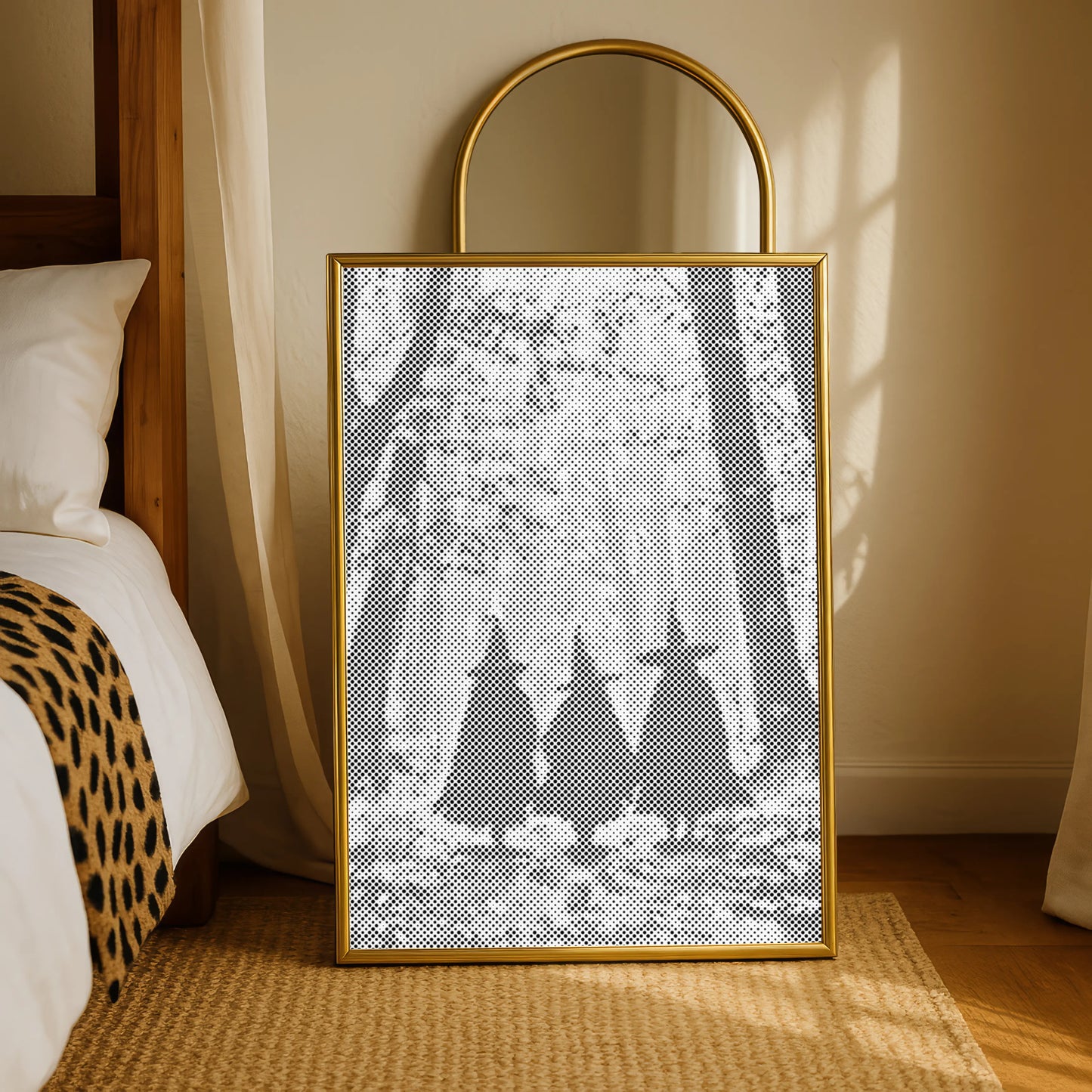 Trois sorcières dans la forêt • Peinture par points