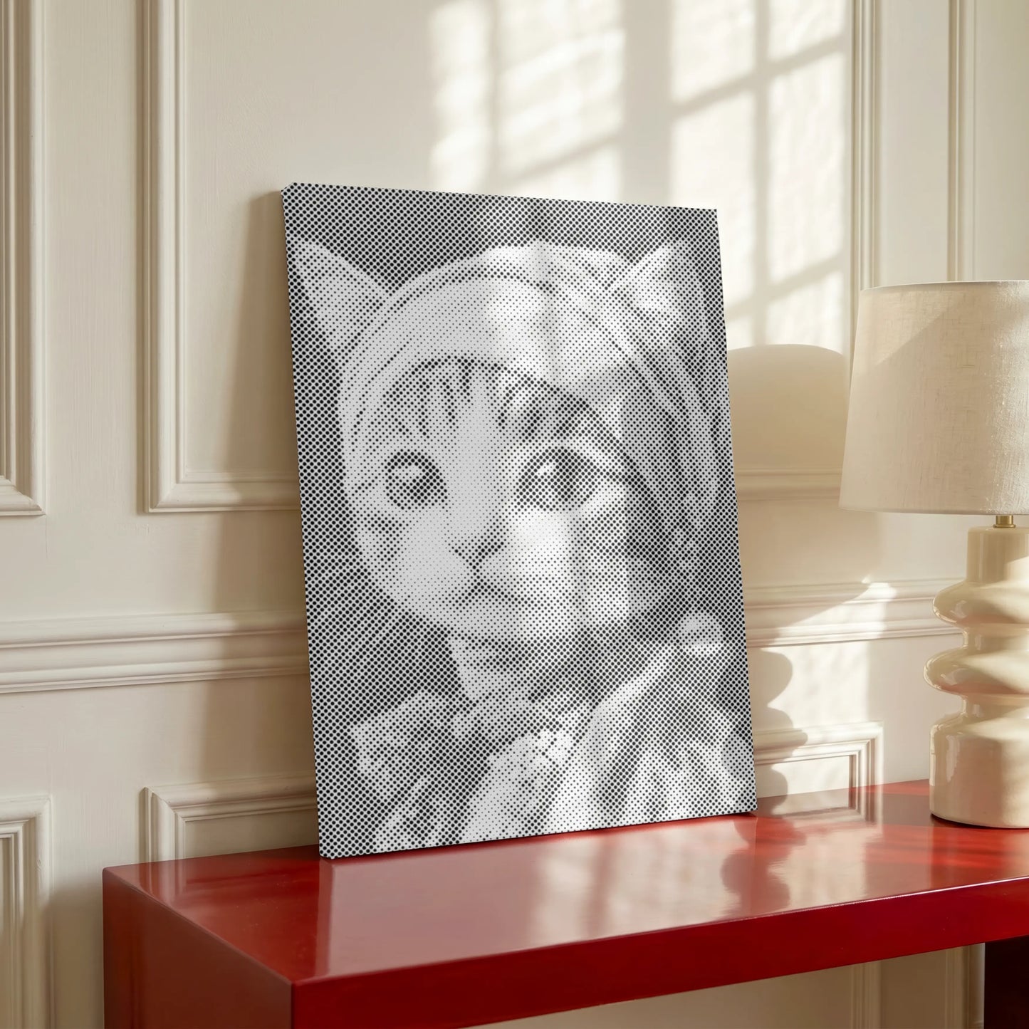 Regard de velours | Peinture par points