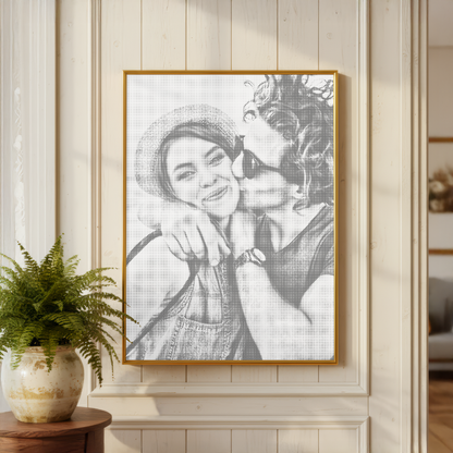 Custom Photo – peinture par points – vue détaillée