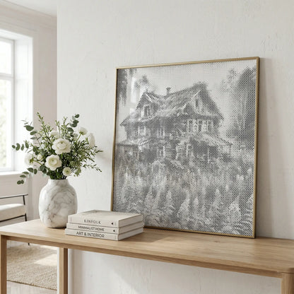 Abandoned House | Dot Painting Kit scandi style
