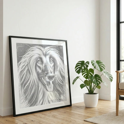 Afghanischer Windhund | Peinture par Points Artisanale Kit Complet