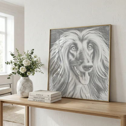 Afghanischer Windhund | Peinture par Points Artisanale Kit Complet
