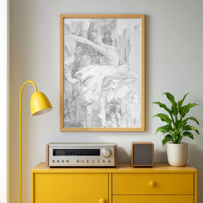 Ballerine en mouvement • Peinture par points