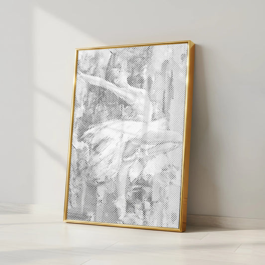 Ballerine en mouvement • Peinture par points