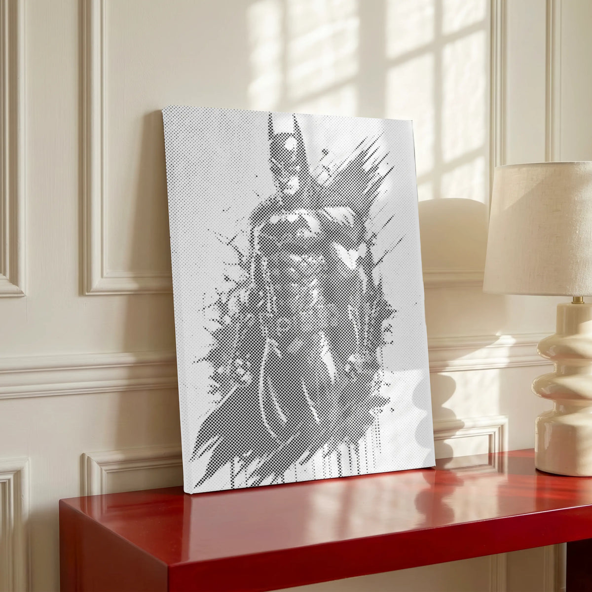 Batman, le chevalier noir • Peinture par points en œuvre de peinture par points terminée