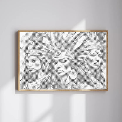 Magnifique et Élégante Frauen | Peinture par Points Artisanale Kit Complet