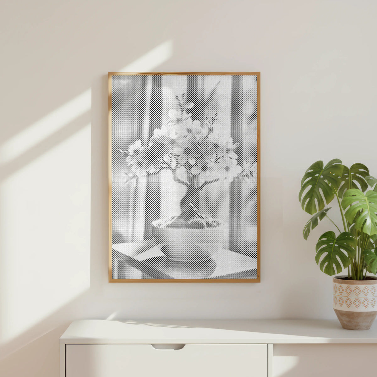 Bonsai Ruhe | Peinture par Points Artisanale Kit Complet en œuvre de peinture par points terminée