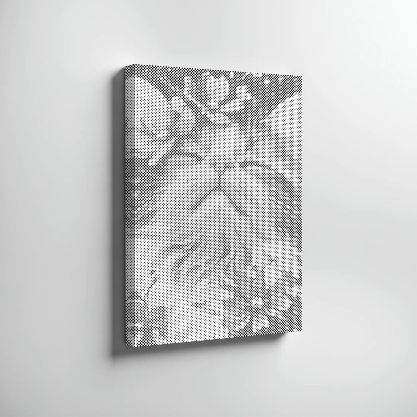 Chat avec fleurs • Peinture par points