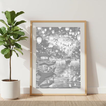 Lichtermeer – Villes et Paysages Urbains bei Nacht | Peinture par Points Artisanale Kit Complet