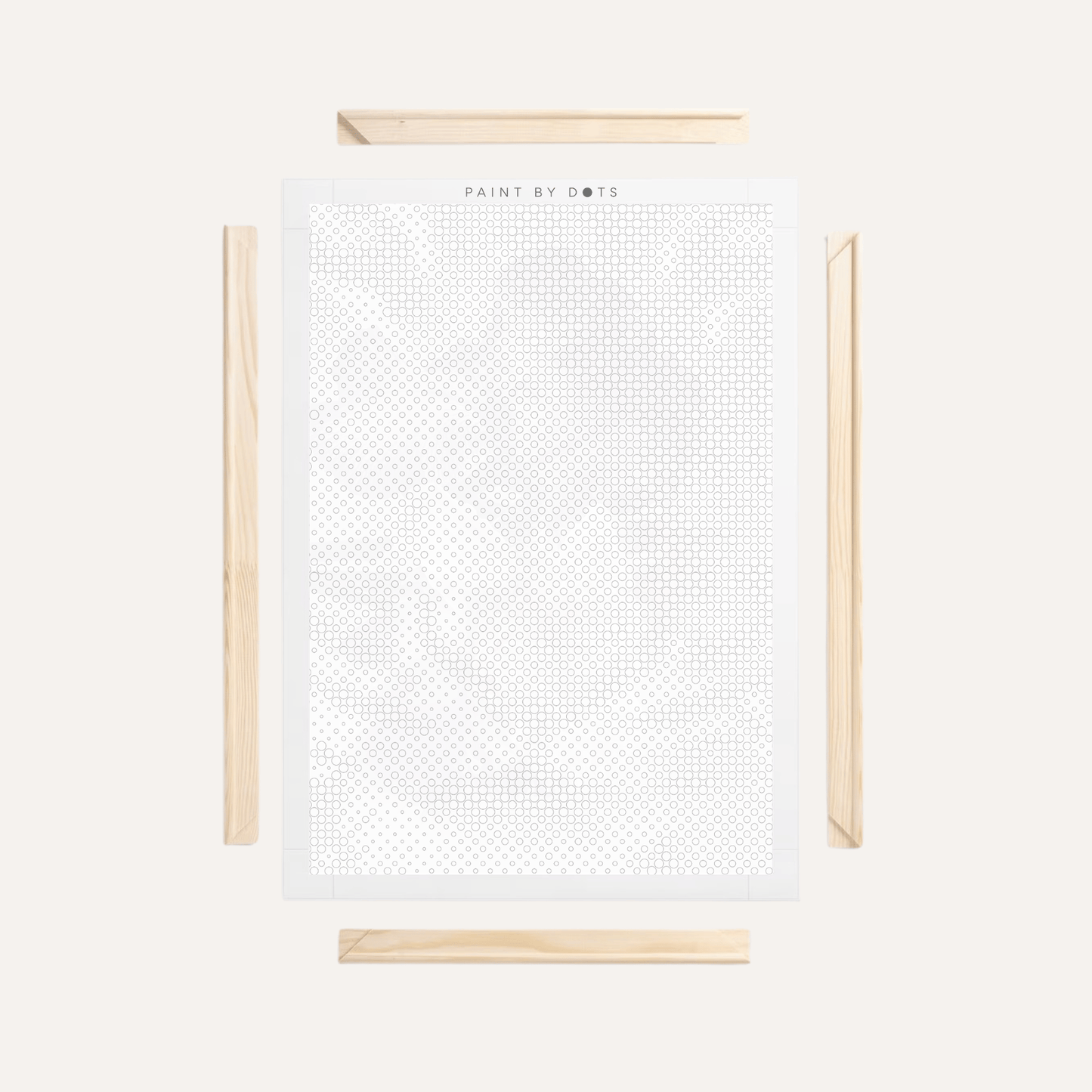 Cadre en bois pour toile • Accessoire peinture par points