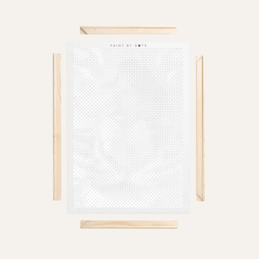 Cadre en bois pour toile • Accessoire peinture par points