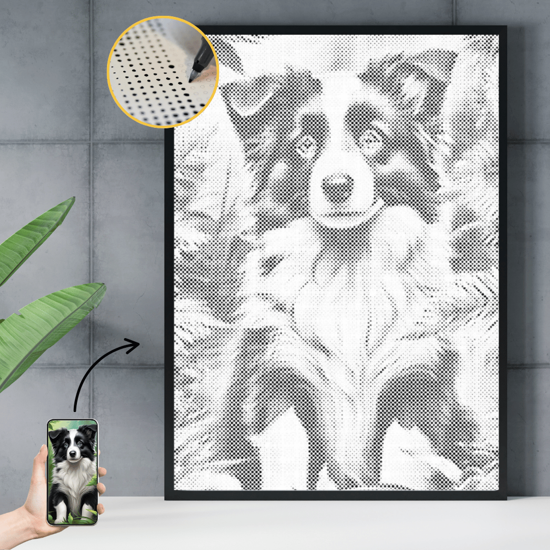 Dot Painting mit Liebe zum Detail – personalisierte Wanddeko