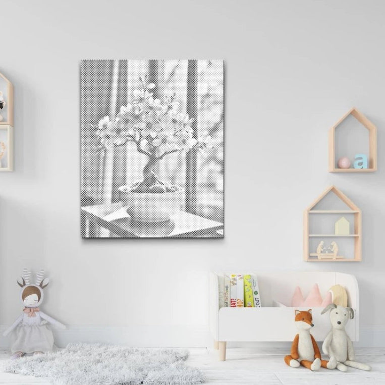 PunktMalerei Bonsai Ruhe – Meditatives Dot Painting Set für Zuhause