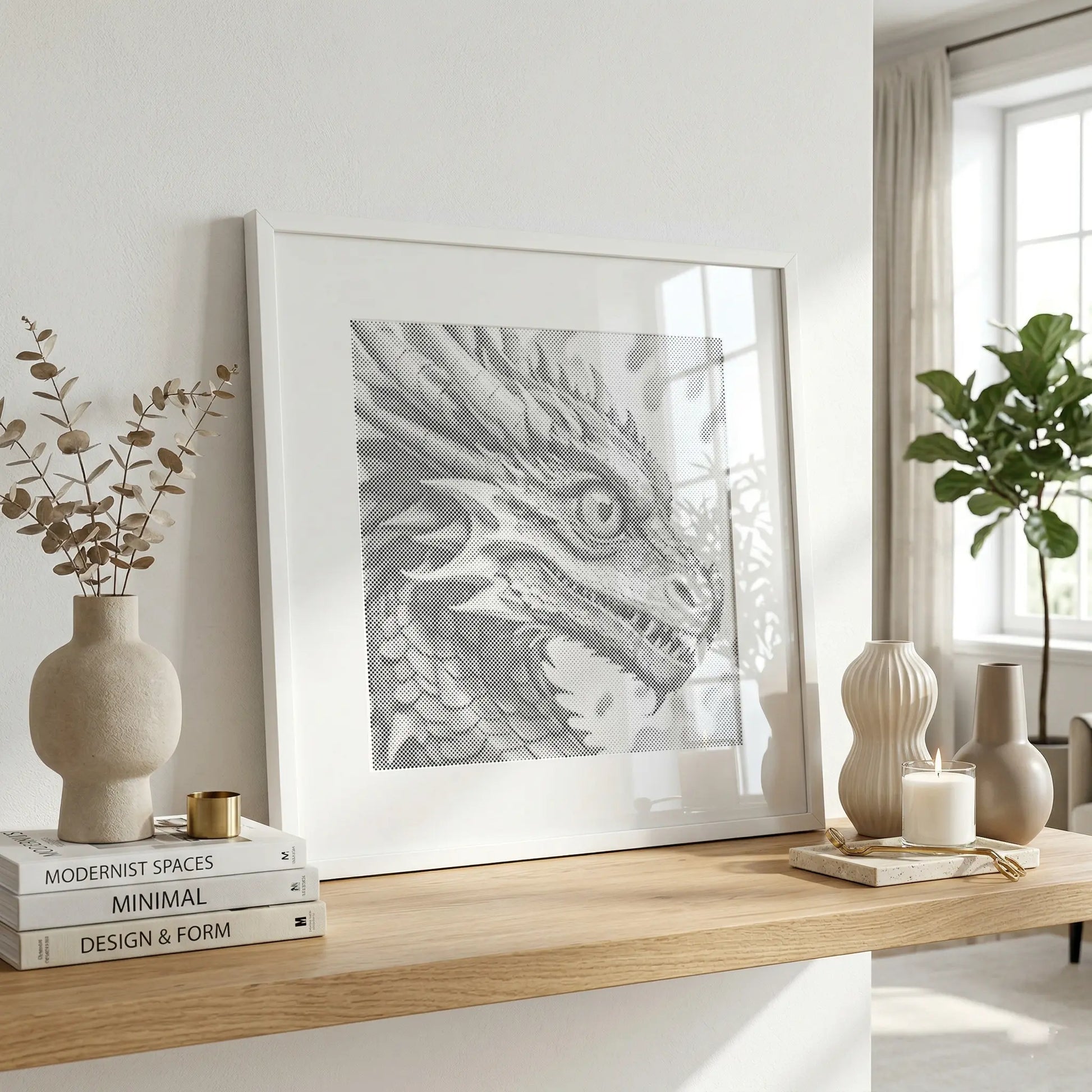 Dragon Dot Painting Kit scandinavian interior
