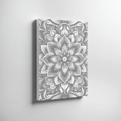 Mandala floral • Peinture par points