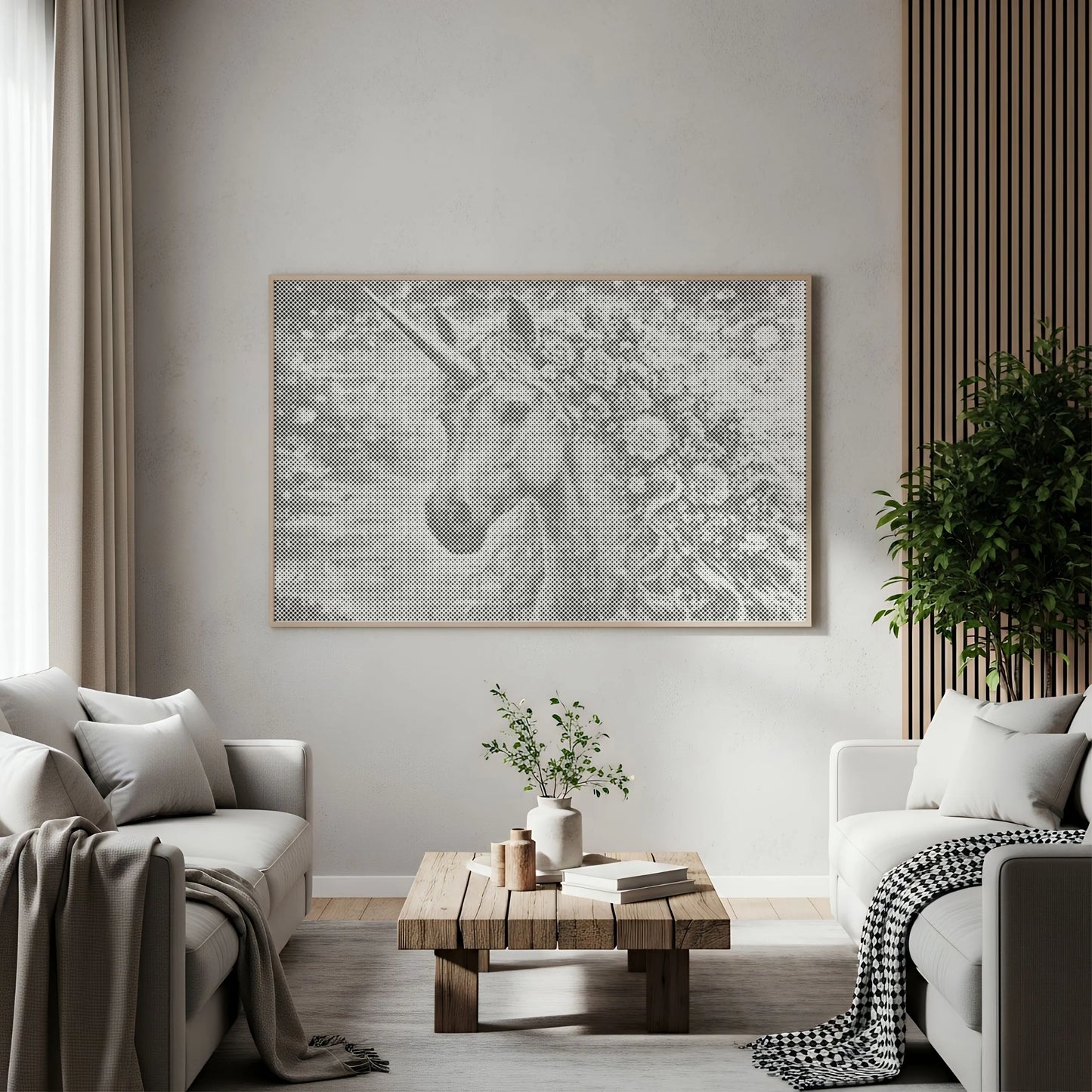 Licorne florale • Peinture par points