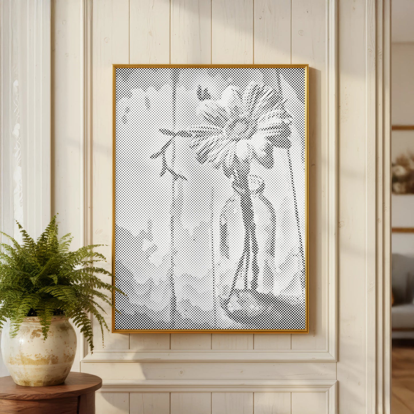 Fleur et Botanique Naturelle im Glas Stillleben | Peinture par Points Artisanale Kit Complet