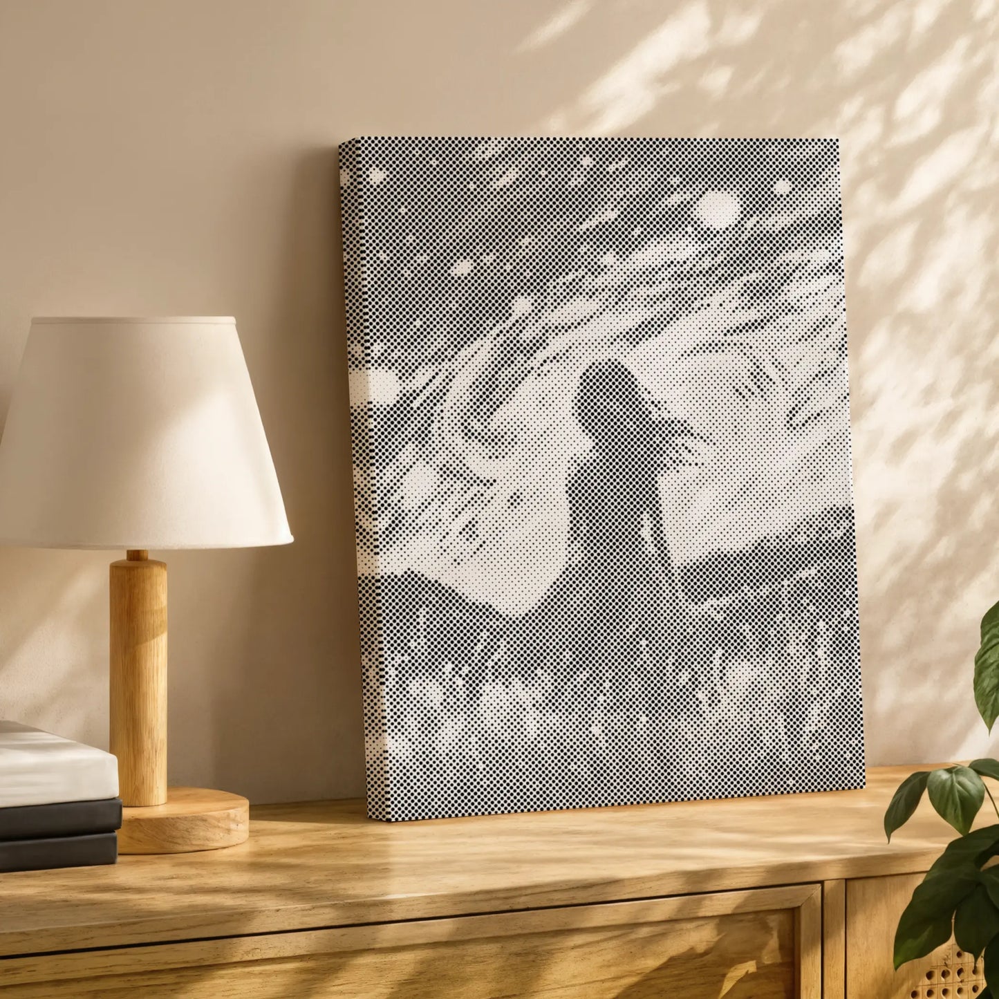 Mädchen unter Sternen | Peinture par Points Artisanale Kit Complet