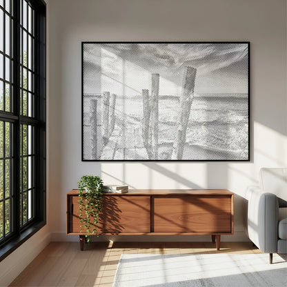 Sonnenuntergang am Strand | Peinture par Points Artisanale Kit Complet