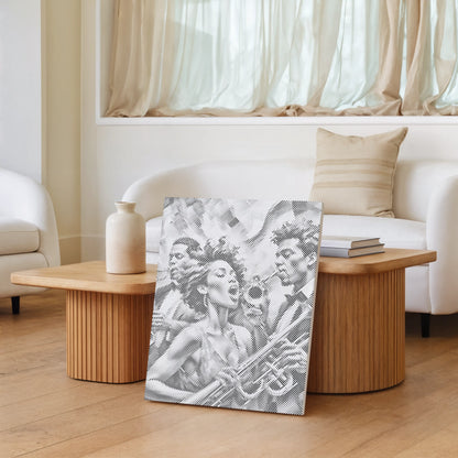 Chanteur de Jazz | Kit Peinture par Points Artisanal