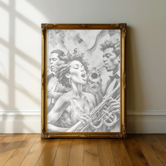 Chanteur de Jazz | Kit Peinture par Points Artisanal