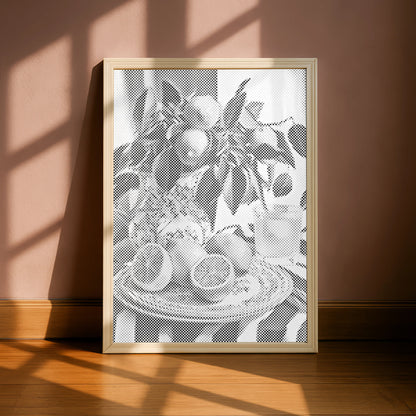 Orangen Stillleben | Peinture par Points Artisanale Kit Complet