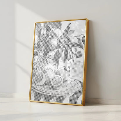 Orangen Stillleben | Peinture par Points Artisanale Kit Complet