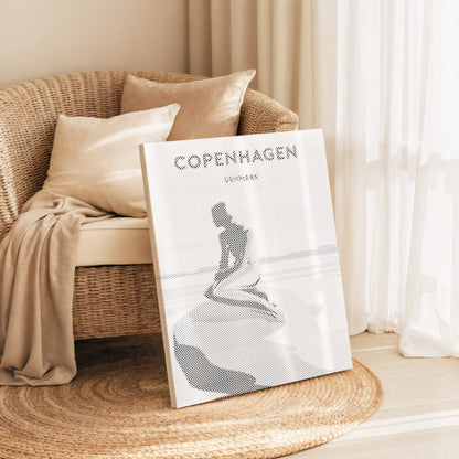La Petite Sirène de Copenhague • Peinture par points