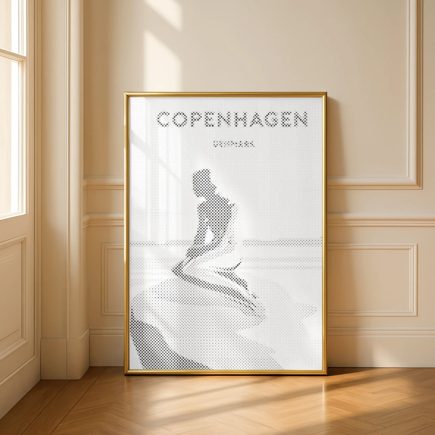 La Petite Sirène de Copenhague • Peinture par points