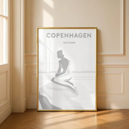 La Petite Sirène de Copenhague • Peinture par points