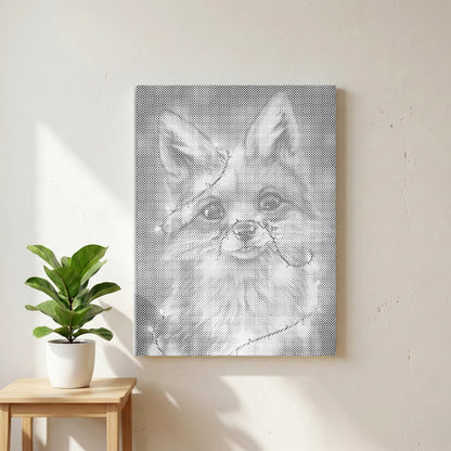 Zauber Fuchs | Peinture par Points Artisanale Kit Complet