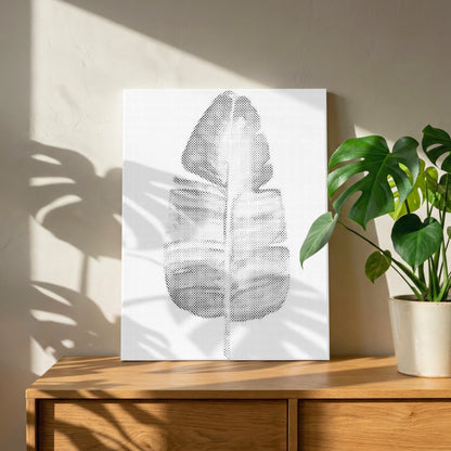 Banane minimaliste • Peinture par points