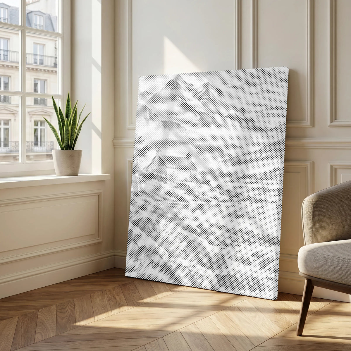 Refuge de montagne | Peinture par points