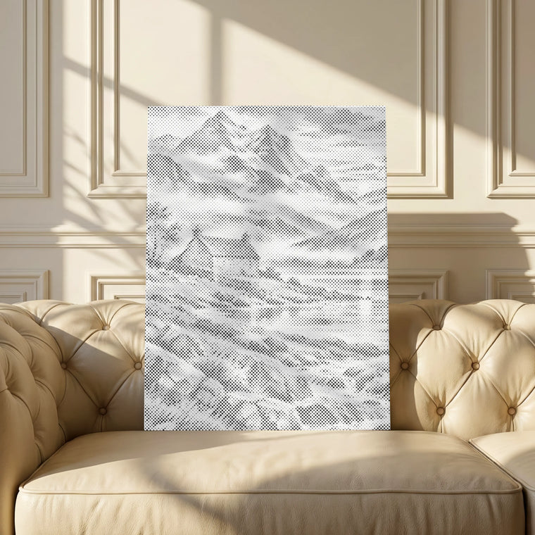 Refuge de montagne – peinture par points