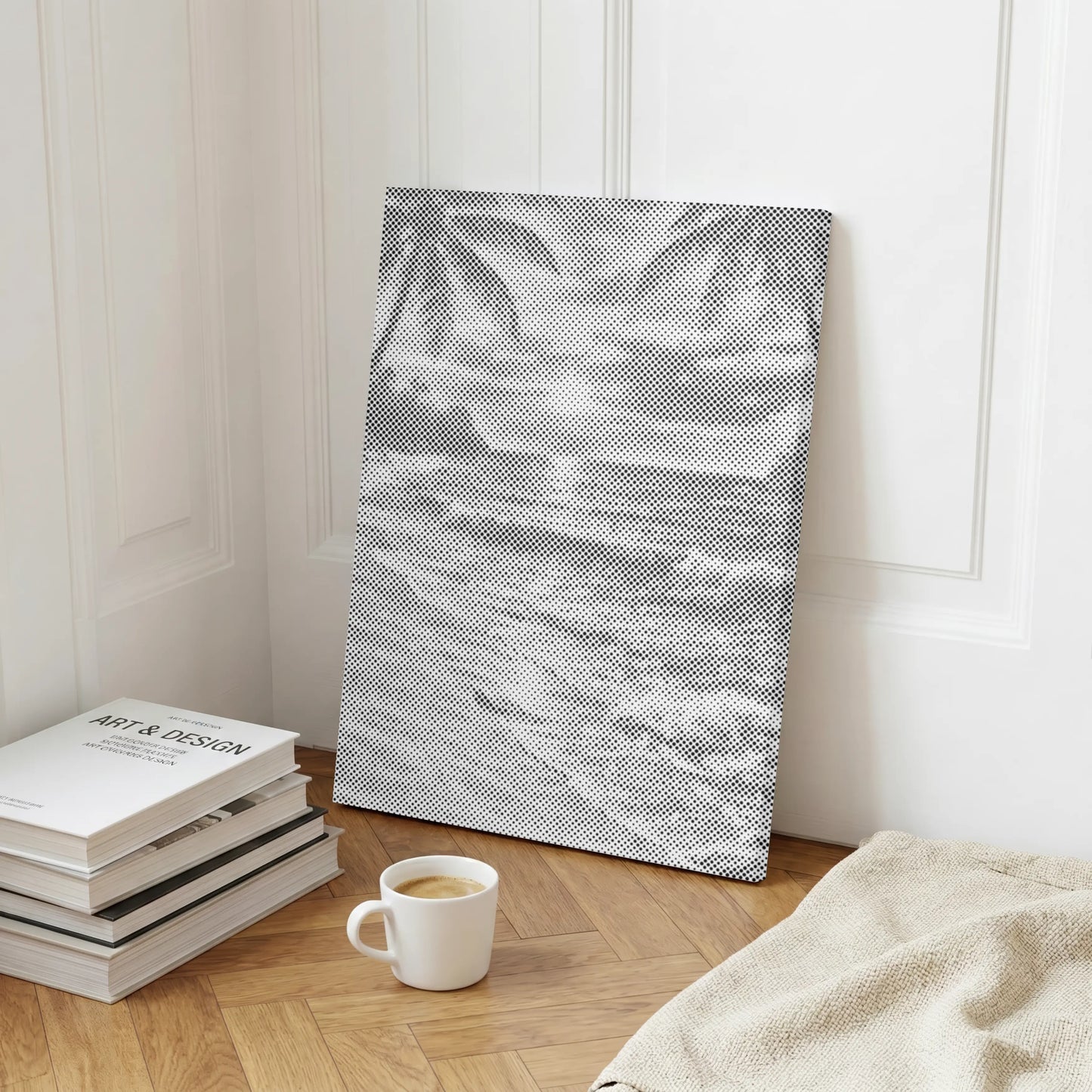 Horizon de palmiers | Peinture par points