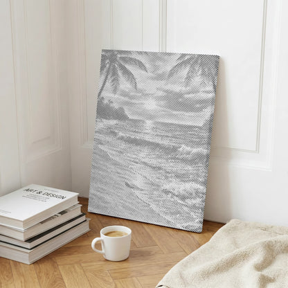 Horizon de palmiers | Peinture par points