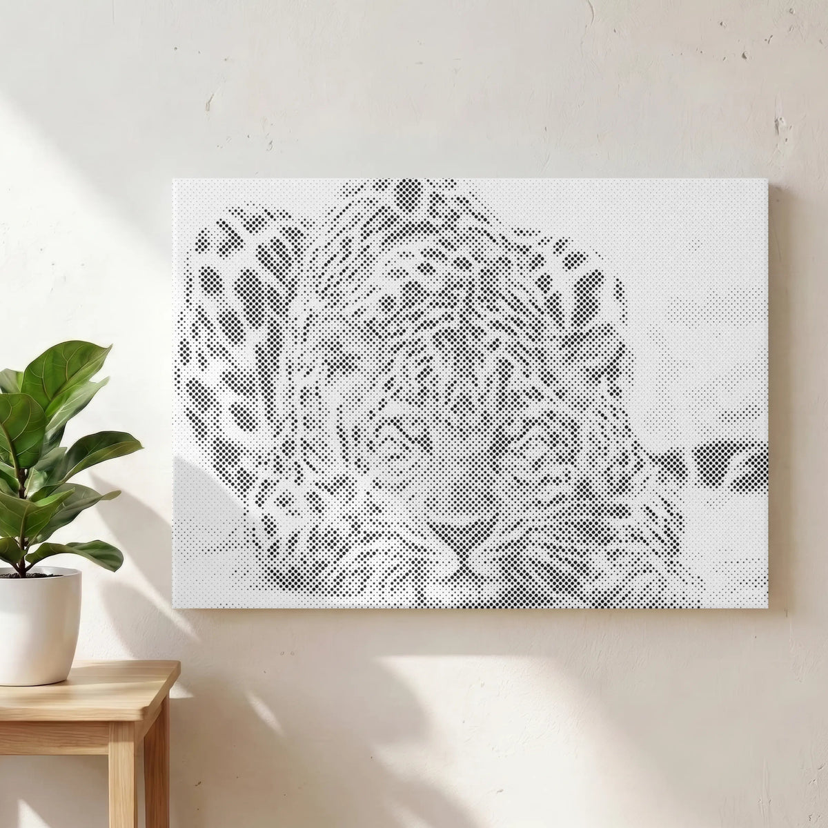 Regard de panthère | Peinture par points