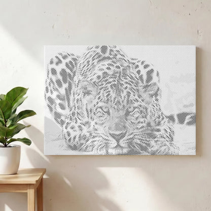 Regard de panthère | Peinture par points