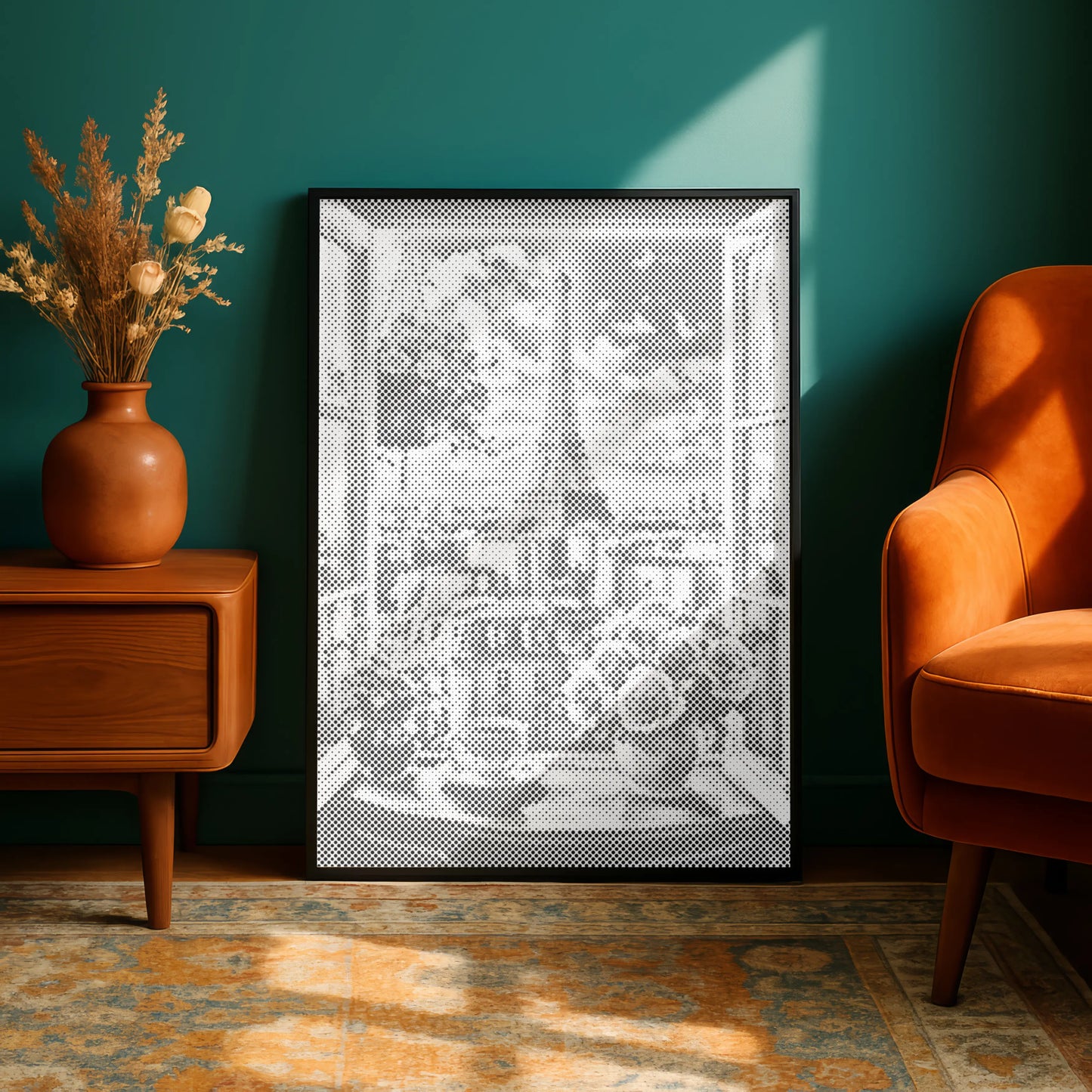 Pariser Fensterblick – Eiffelturm | Peinture par Points Artisanale Kit Complet