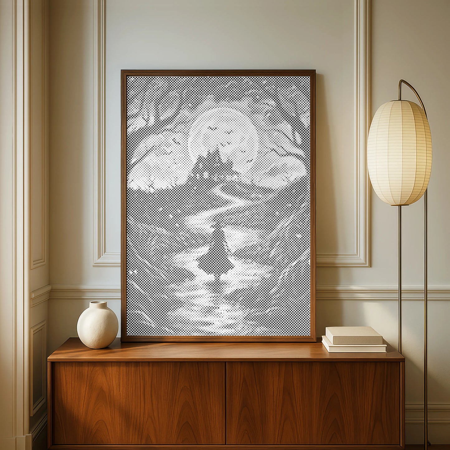 Chemin vers la maison hantée • Peinture par points