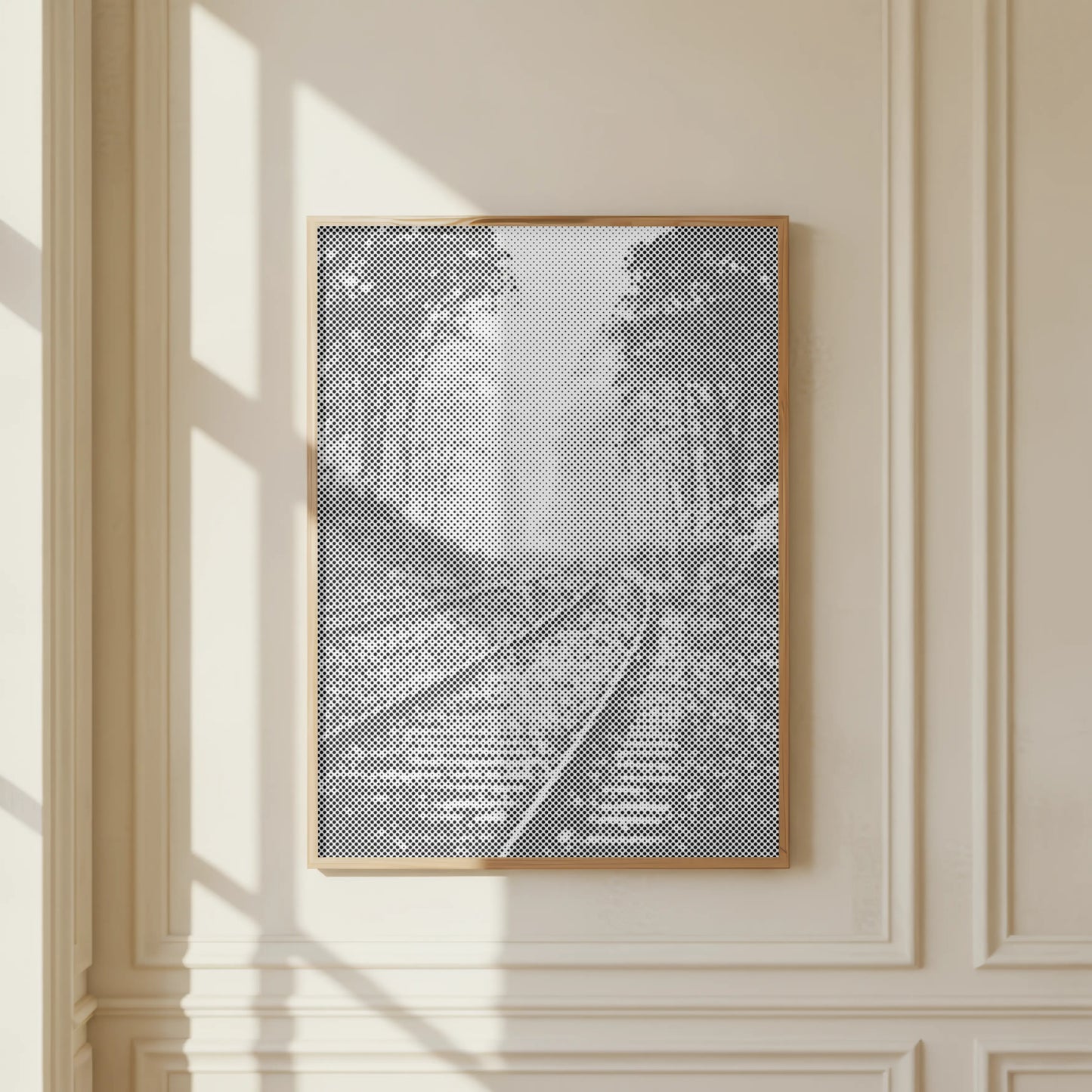 Gleise im Nebel – Wald | Peinture par Points Artisanale Kit Complet