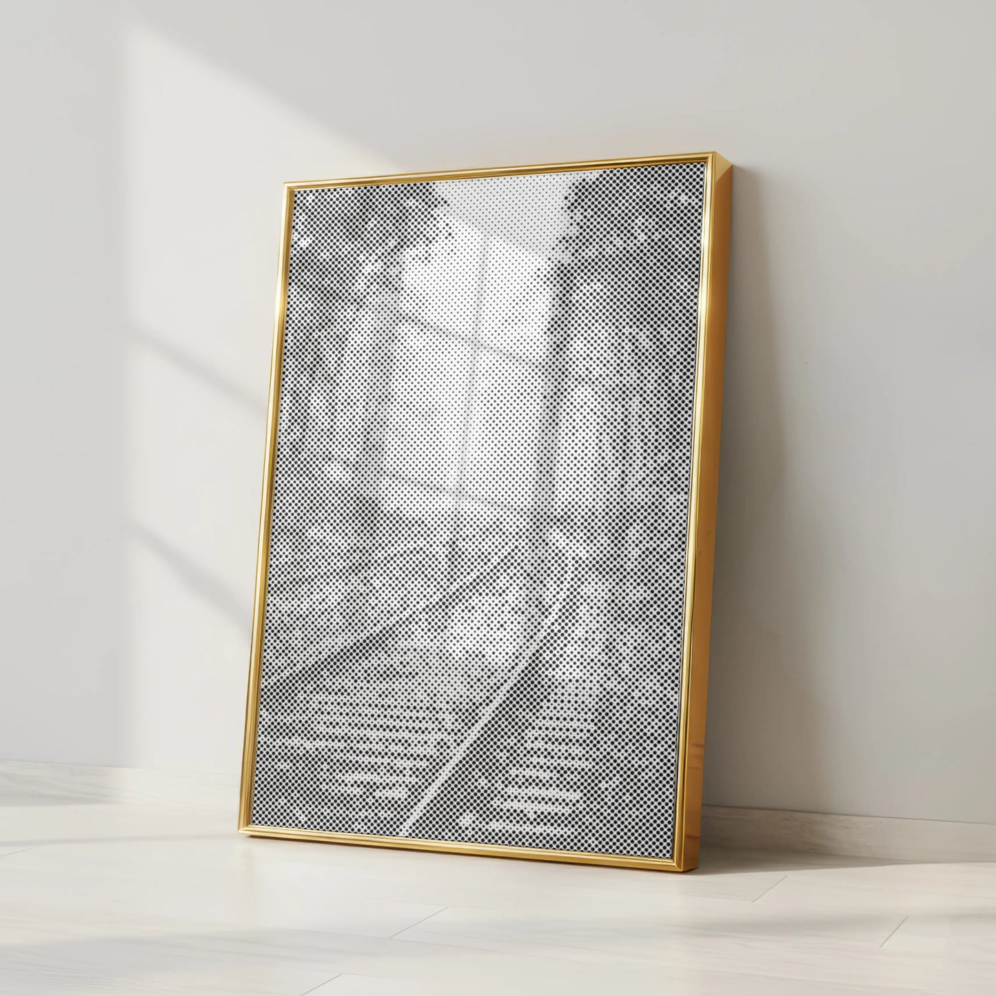 Gleise im Nebel – Wald | Peinture par Points Artisanale Kit Complet