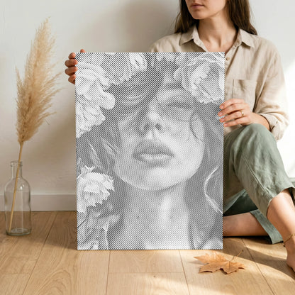 Voile de roses • Peinture par points