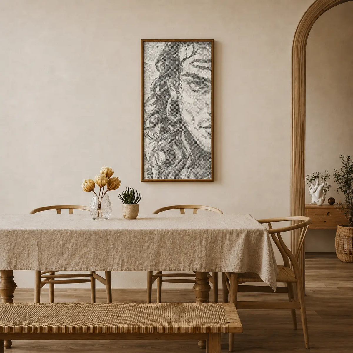 Shiva – Hindu-Gott | Peinture par Points Artisanale Kit Complet en œuvre de peinture par points terminée