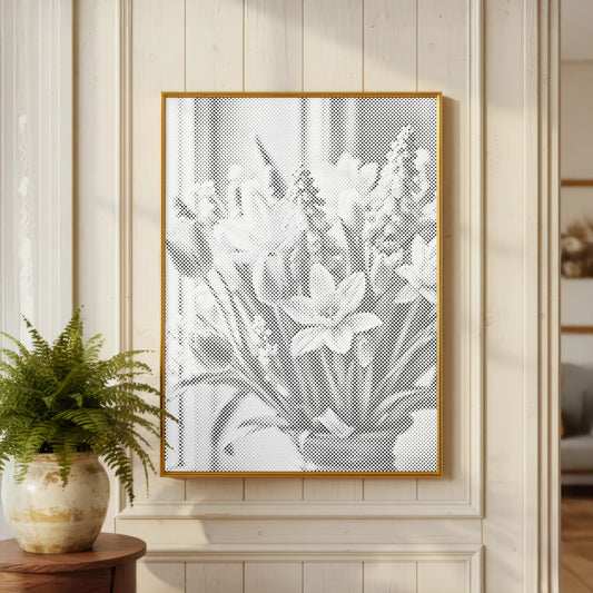 Frühlingsstrauß | Peinture par Points Artisanale Kit Complet