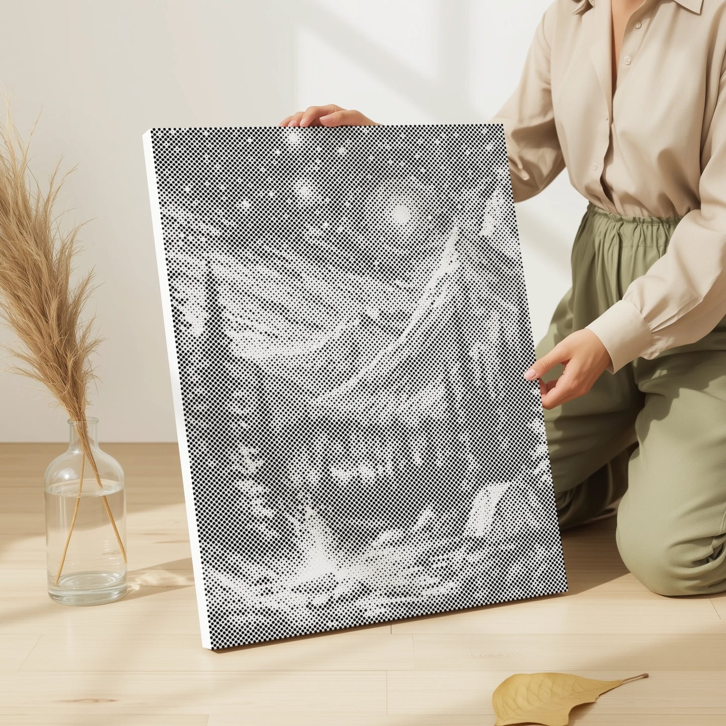 Sternenhimmel am Lagerfeuer | Peinture par Points Artisanale Kit Complet