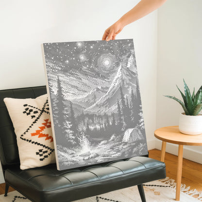 Sternenhimmel am Lagerfeuer | Peinture par Points Artisanale Kit Complet