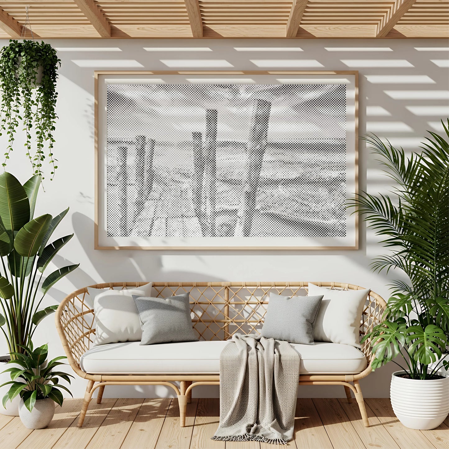 Sonnenuntergang am Strand | Peinture par Points Artisanale Kit Complet